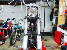 Had an after market wide glide setup and I wanted to bring int back closer to what it was, so off with the wide trees.