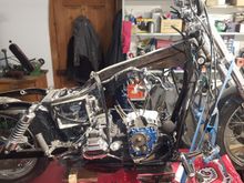 Job done, starting to resemble a motor bicycle again.