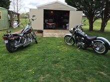 Once I got the wide glide my honda 750 VT was hardly rode and wound up selling it. Like night and Day.