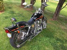 I have them on my bike. Can see backpack attached to sissy bar which is good.