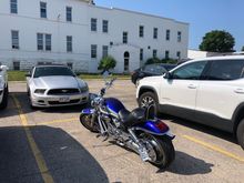 Pic at the VA in Tomah, WI after arriving. I didn’t notice the plate was out of position. Looked pretty natural vertical.