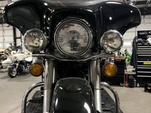 light bar was bent, repaired fairing and NOS mirrors added