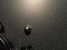 You will need to remove the nut from the bar clamp. This is also where the longer bolt will go. 