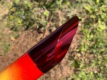 This photo is out of order to show how close the Metalcast paint matches the red candy on the wheels. I’m super happy that it comes so close to matching. It’s not perfect, but it’s pretty darn close. The exhaust tip in this pic is in the sun, however, and the wheel is not.