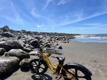 6mi of beach to the rock jetty and 6mi back. That seat was ROUGH though. Made my Mustang Solo seat feel like an overstuffed recliner!
