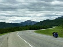 Approaching the Northern Canadian Rocky Mountains, just north of Muncho Lake… It’s a hell of a ride, and worth every bit of inconvenience you’ll go through to do it… 