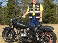 1987 FLST, '99 crate motor, Baker tranny w/N1 shift top, LaBriola suicide clutch/jockey shift, belt primary, '87 Sporty rear wheel, handmade license/light mount, handmade ss bars, electric box from a WW2 Navy aircraft (courtesy of my Dad, a WW2 vet)