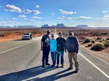 Forrest Gump Hill south of Mexican Hat