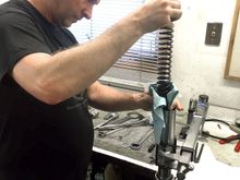 Eric with my fork tubes.