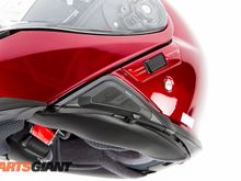 Simple, three button controls fitted to a Shoei Neotec II modular helmet.