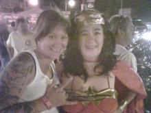 Wendy met Wonder Woman in Sturgis this year..lol