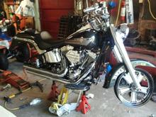 Test fitting and setting up the caliper spacing