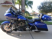 Blue - 2012 Road Glide Custom CVO in Candy Cobalt/Twilight Blue with Real Smoke Graphics