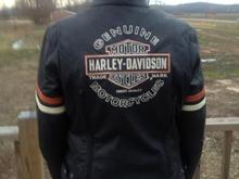 This is the back of the wifes new jacket.