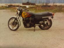 1977 Honda 750 Super Sport. I was still trying to find my way at this time. I was 18...