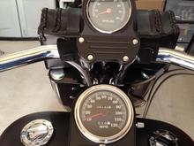 Painted the tach bracket and cup with Plasti Dip