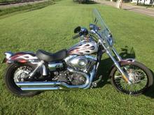 New paint set and add on's for my wife's Wide Glide