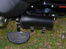 Solo Bag with Passenger floor boards http://www.sideroadcycles.com/ImportedMotorcycles/Leatherworks/312_Chopper_Bag.html