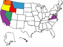 States visited map