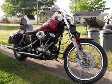 86 Wide Glide. I got it as a basket case and am building a nice ride.