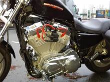 coil, key relocation, wire tuck, new plug wires and tank lift.