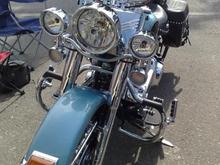 New chrome front end is finally installed!  I had a little garage party with a few friends and voilà!  The chrome is on.