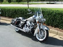2009 Road King Classic Pewter Pearl - On her way home from the dealership
