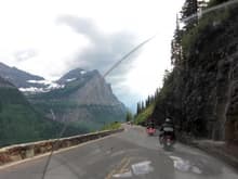 Glacier National Park, Montana. Weeping wall on the right.