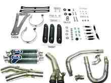 Termignoni exhaust system undressed.