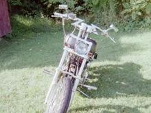 89 sporty Wide glide front end , Crazy z bars , stretched headlight, Flatside tanks Lots more .....
