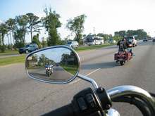 My hubby &amp; me in the mirror.