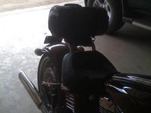 bikers friend bag on back seat