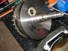 Scissored wheel asm and burn marks, rode 250 miles home from Milwaukee with these, thought it was the chain tensioners worn again....