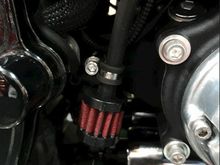 Twin Cam Softail in an Upright position with the lower tube vertically!