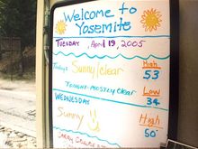 Weather predicted for my trip....