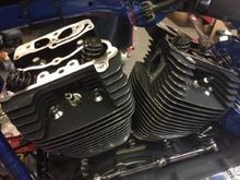 as of today, this is progress from my mechanic....we plan to send it all out on Monday, he's going into primary to do a heavy spring a Kevlar clutch w/extra spring....