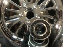 AS YOU see my rims are home, and free of those god awful excuses for bearings????