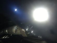 this is sneaking in camera from pipe side, I took better pics last night I have no idea where they went, I had heat guard off etc...