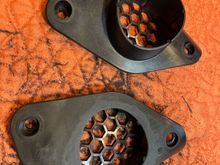 Switched to a Dremel rough sanding barrel to take the edge down to the bracket surface...
