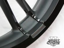 Two Tone Black Powder Coated Enforcer Wheels