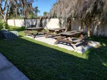 Uncovered seating