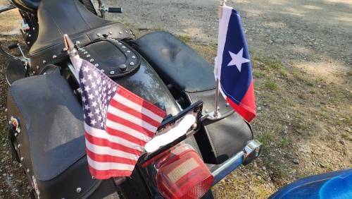 God bless America! (And Texas!)  Flags show for rough size comprehension.