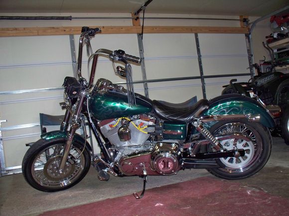 My intentions are to paint that NOVA to match my super glide same color with ghost flames