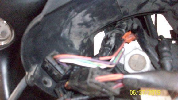 Taped the orange wire and the black wire.