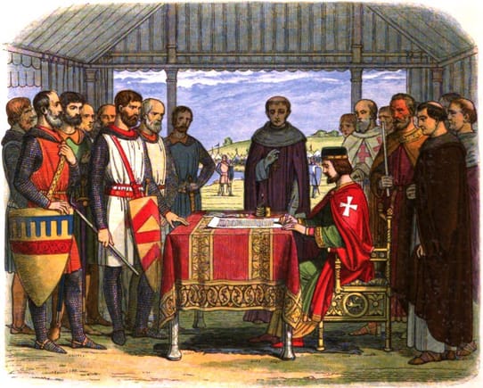 Signing the Magna Carta