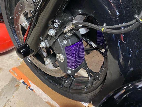 Caliper mesh, nut covers