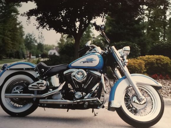 1992 Hertiage Softail.My favorite motorbike, custom designed by George Stevens, Owner,  Elyria HD, OH. Now, Lake Erie HD, Owner MIchael Stevens.