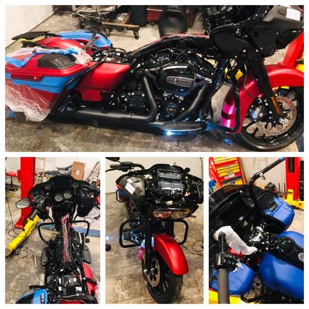 The tear downHandle bar install