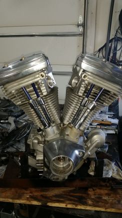 Couldn't get all the stains out of the powder coat but all in all it came out fairly nice.