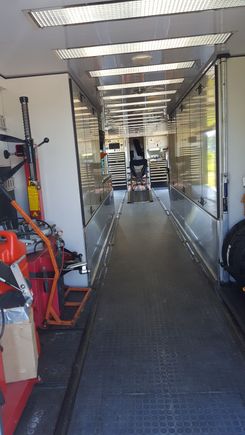 Full work shop in the trailer.